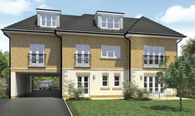 CGI Production of new apartments in Bromley, Kent